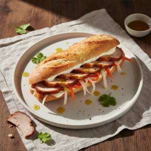 Banh Mi Vietnamita con Porchetta & Maionese all’Olio d’Oliva